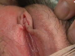 Asian Nudes presents: Hairy solo asian contracting and wet