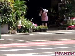 Asian Nudes presents: Petite japanese florist pussyfucked in store
