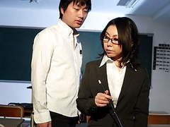 Asian Nudes presents: Horny japanese teacher minami kitagawa blows her students ha