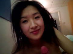 Asian Nudes presents: Asian girl swallows his load