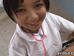 Asian Nudes presents: Asian nurse is sucking and titty fucking the cock