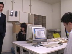 Asian Nudes presents: Quickie fucking in the office with a small tits asian secretary