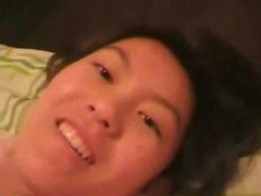 Asian Nudes presents: Moaning asian filmed with cock in her box