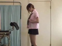Asian Nudes presents: Asian teen having her pussy examined